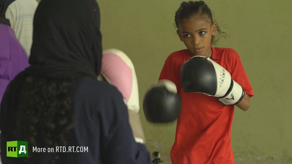 Areesha, 9, trains in Karachi's boxing club for girls